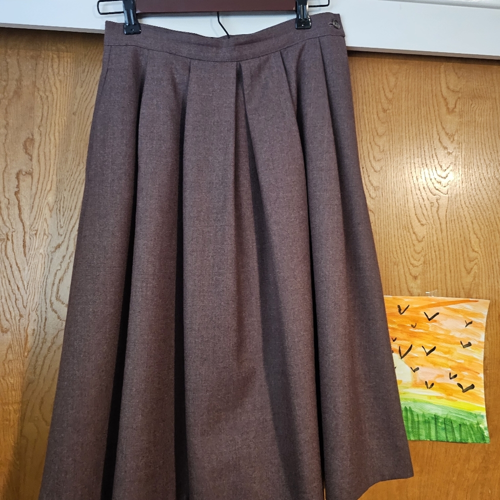 Elegant VINTAGE Brown Women's Skirt